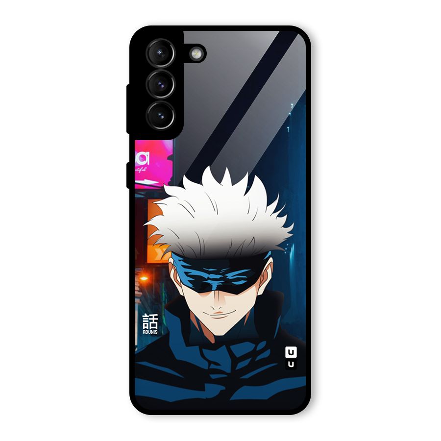 Gojo Smiles Glass Back Case for Galaxy S21 Plus