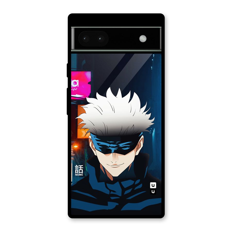 Gojo Smiles Glass Back Case for Google Pixel 6a