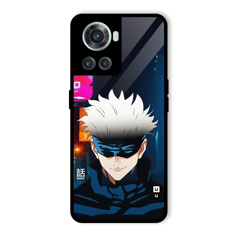 Gojo Smiles Glass Back Case for OnePlus 10R