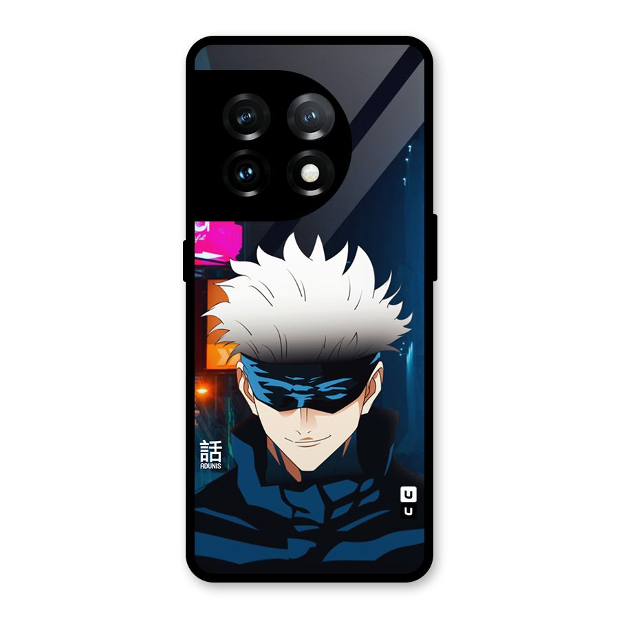 Gojo Smiles Glass Back Case for OnePlus 11