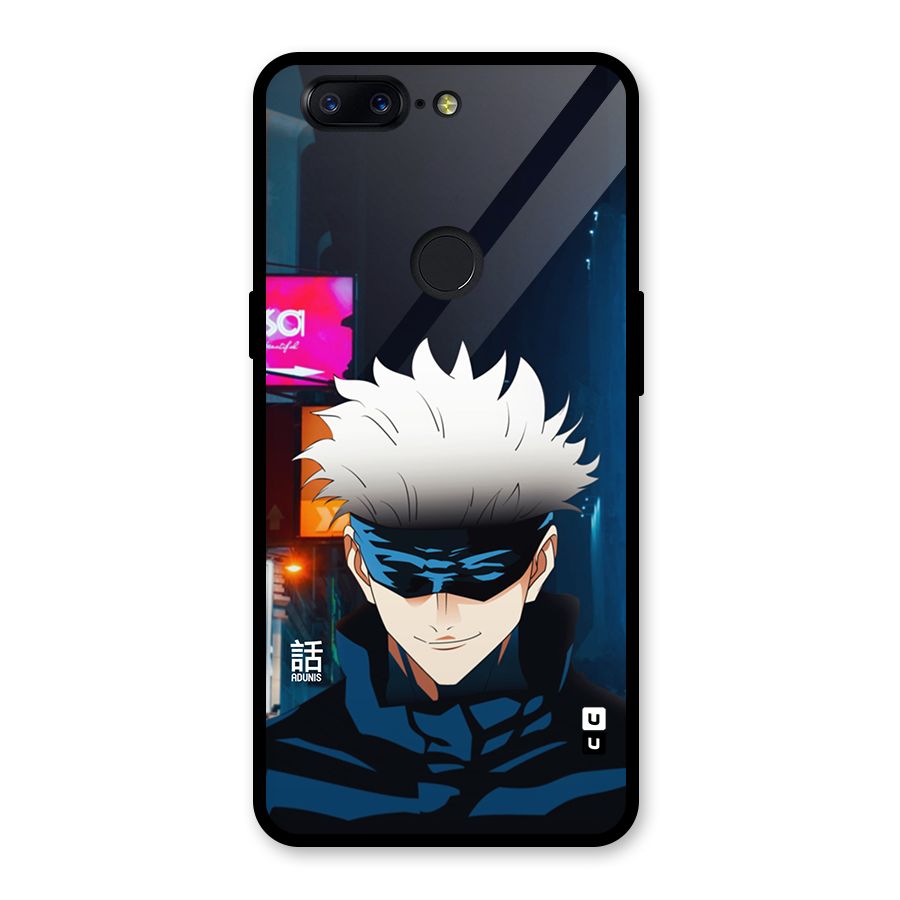 Gojo Smiles Glass Back Case for OnePlus 5T