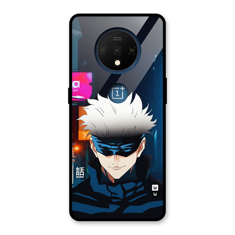 Gojo Smiles Glass Back Case for OnePlus 7T