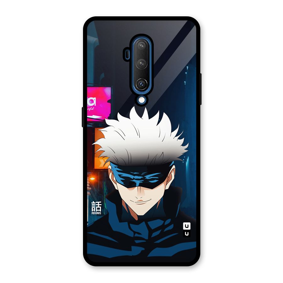 Gojo Smiles Glass Back Case for OnePlus 7T Pro