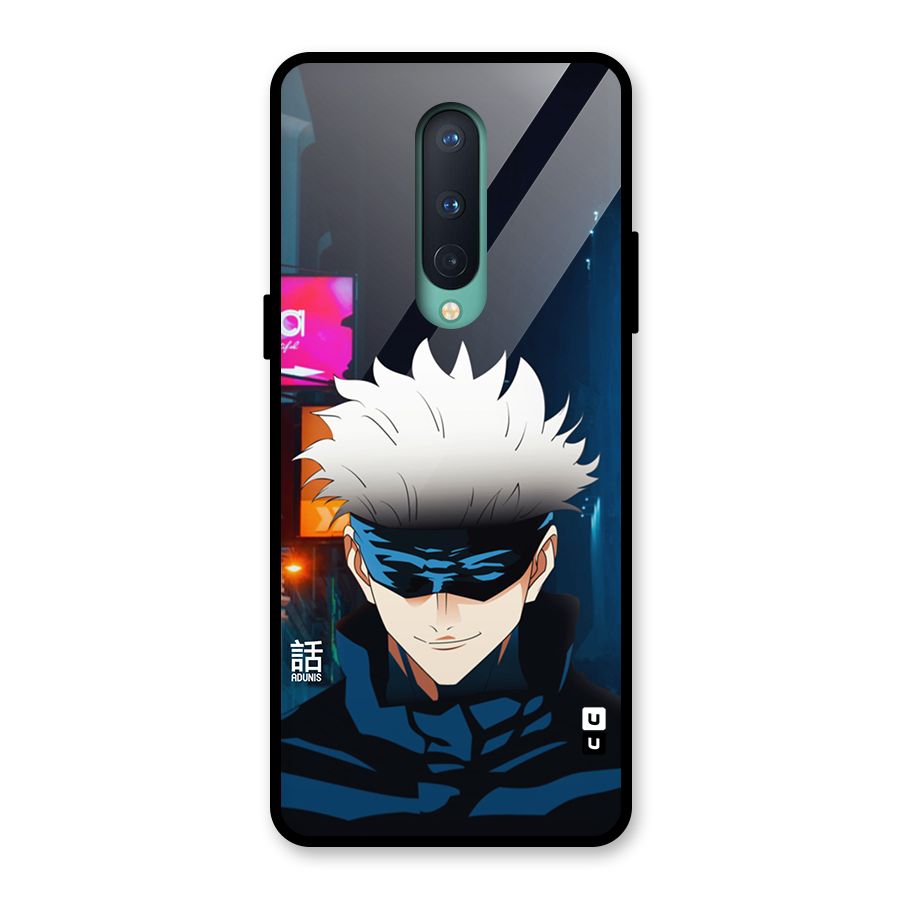 Gojo Smiles Glass Back Case for OnePlus 8