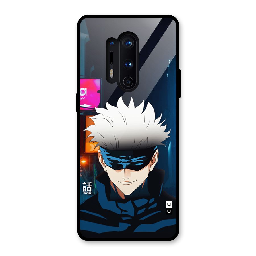 Gojo Smiles Glass Back Case for OnePlus 8 Pro
