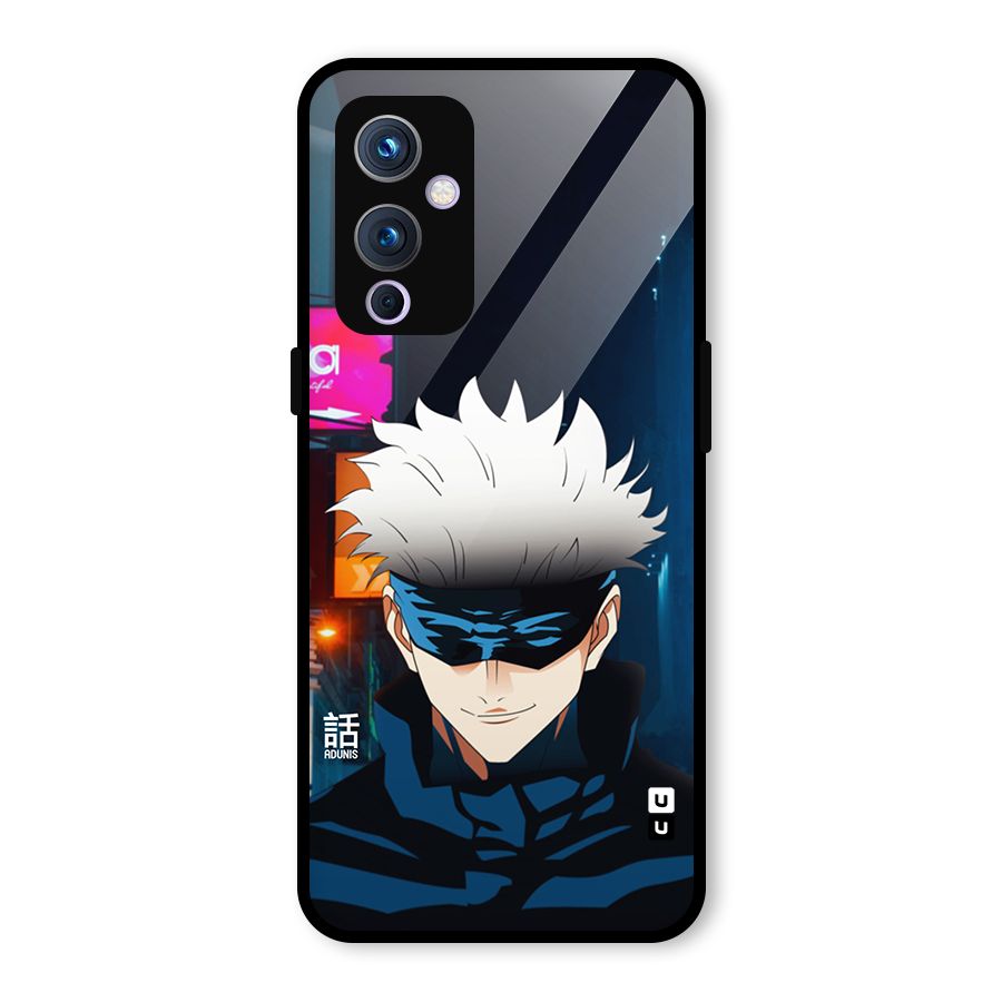 Gojo Smiles Glass Back Case for OnePlus 9