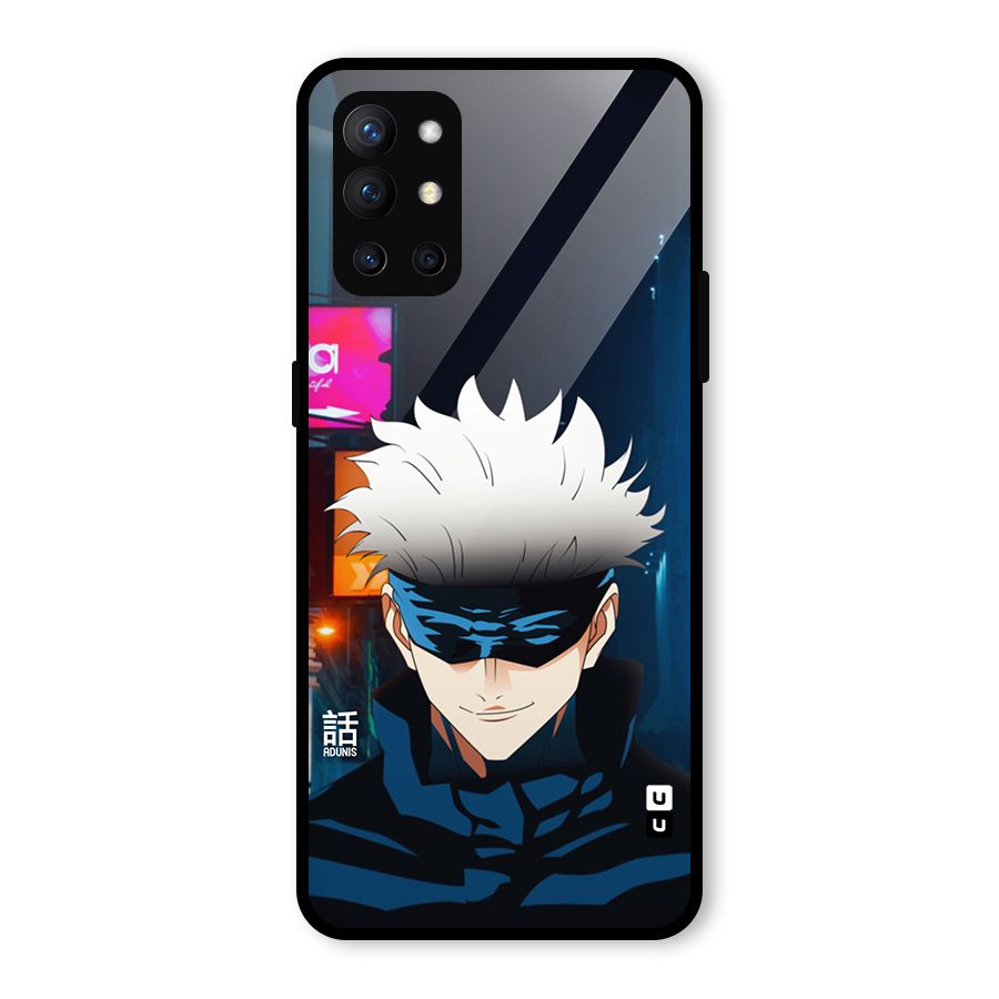 Gojo Smiles Glass Back Case for OnePlus 9R