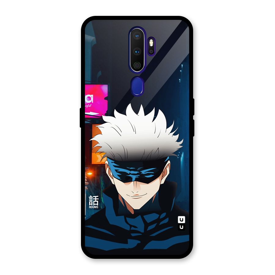 Gojo Smiles Glass Back Case for Oppo A9 (2020)