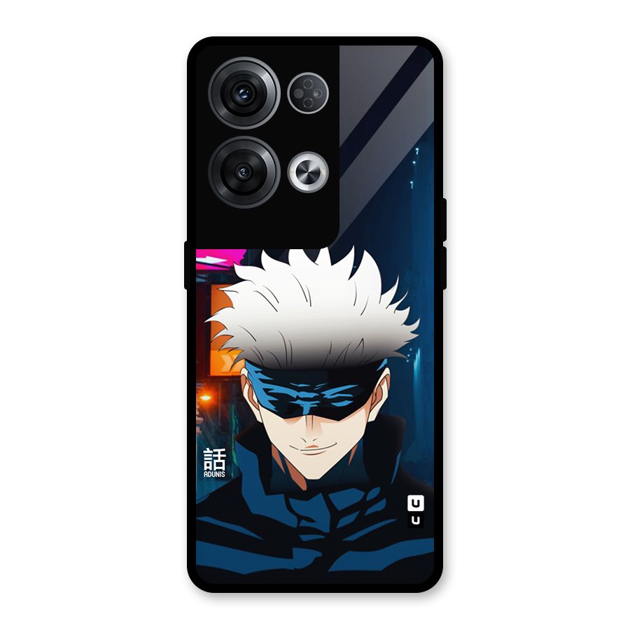 Gojo Smiles Glass Back Case for Oppo Reno8 Pro 5G
