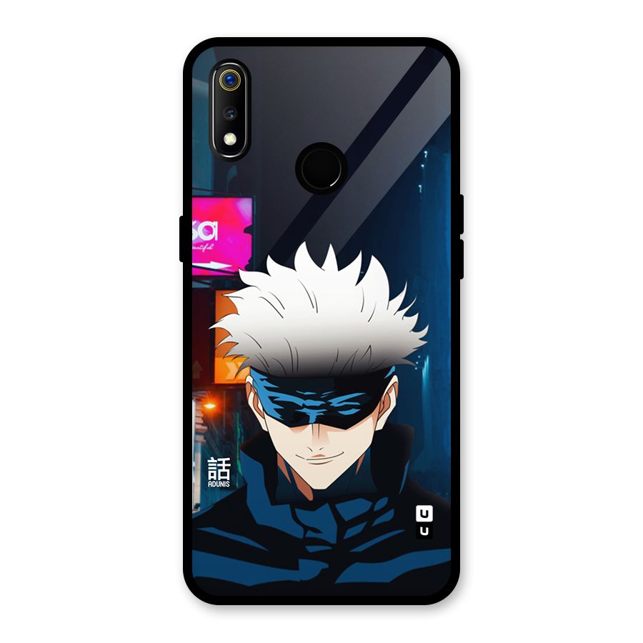 Gojo Smiles Glass Back Case for Realme 3i