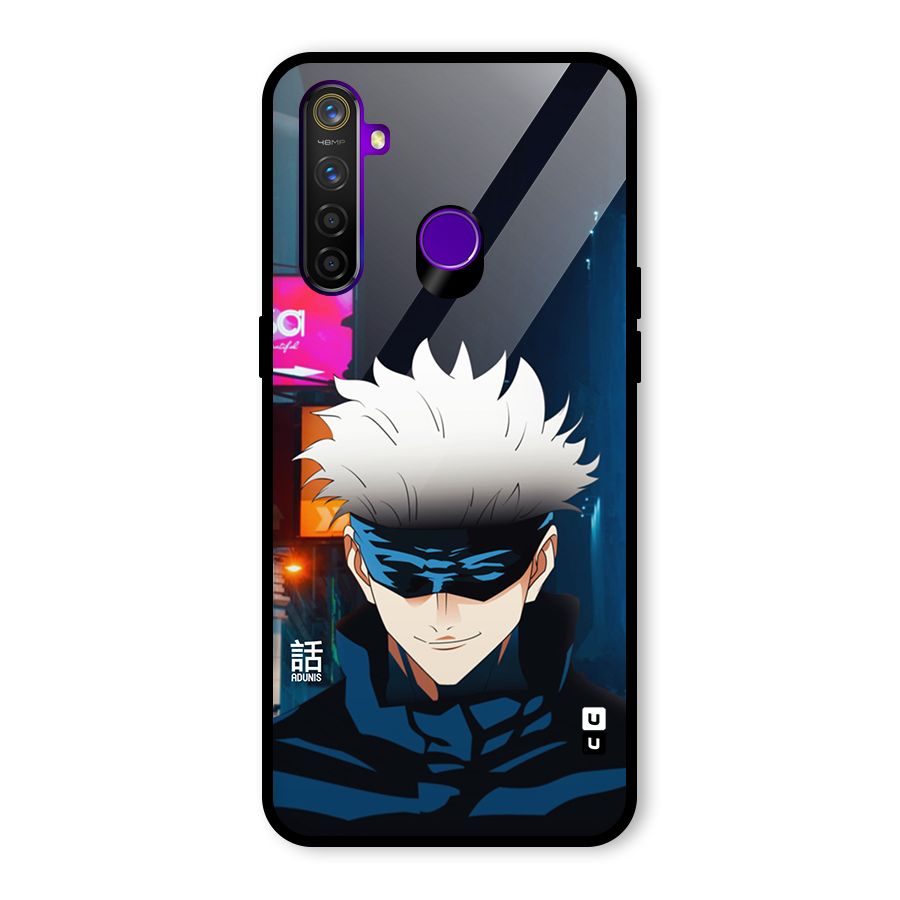 Gojo Smiles Glass Back Case for Realme 5 Pro
