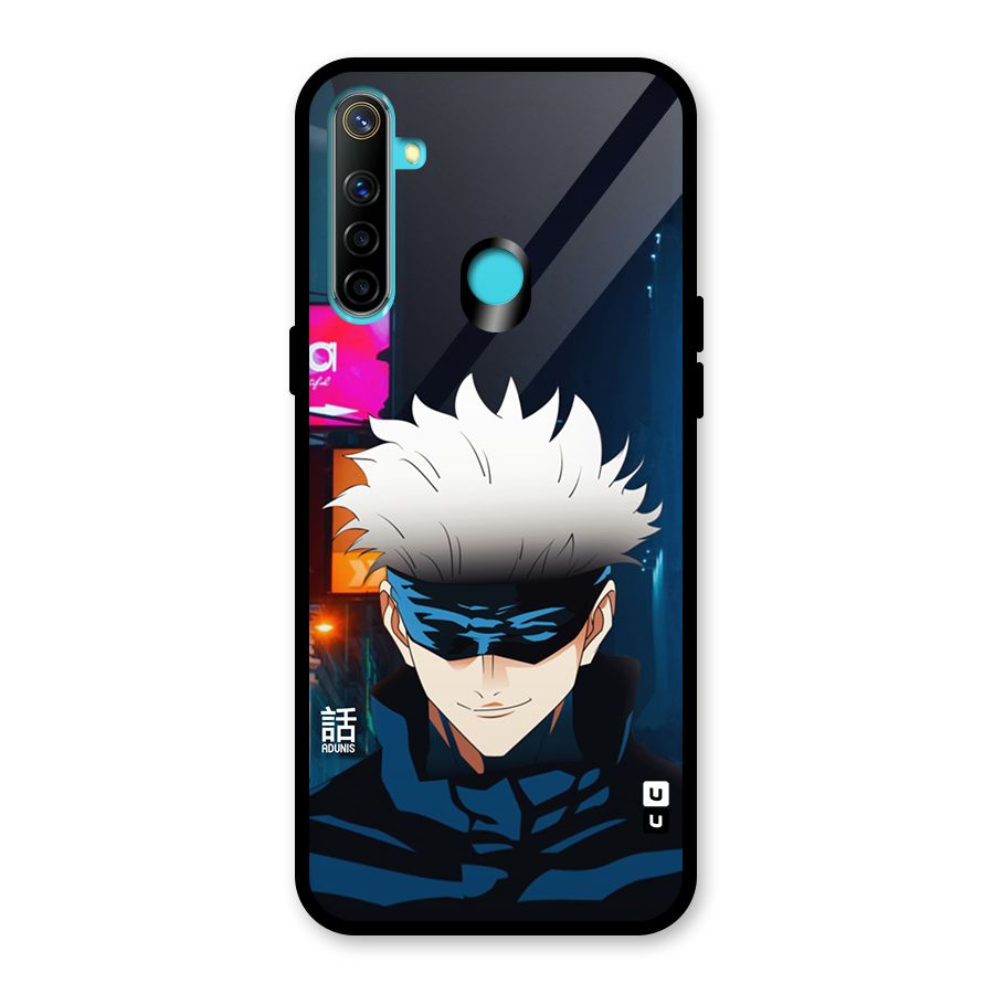 Gojo Smiles Glass Back Case for Realme 5i