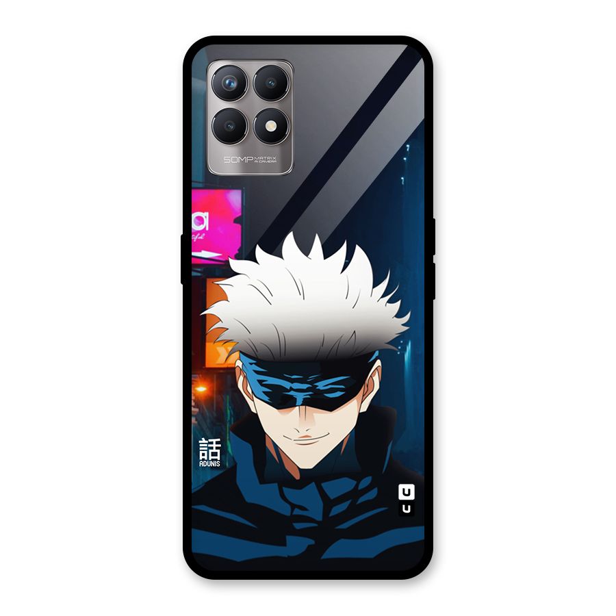Gojo Smiles Glass Back Case for Realme Narzo 50