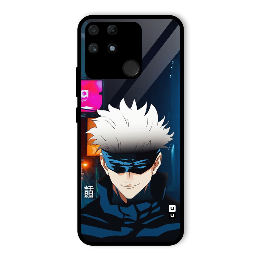 Gojo Smiles Glass Back Case for Realme Narzo 50A