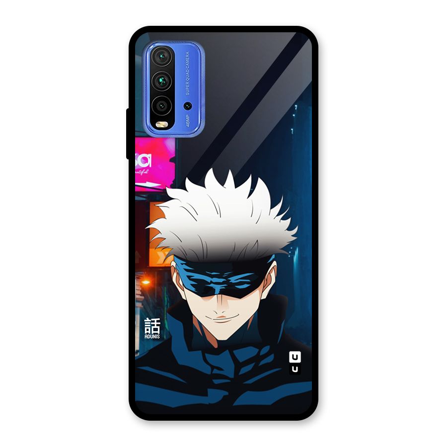 Gojo Smiles Glass Back Case for Redmi 9 Power