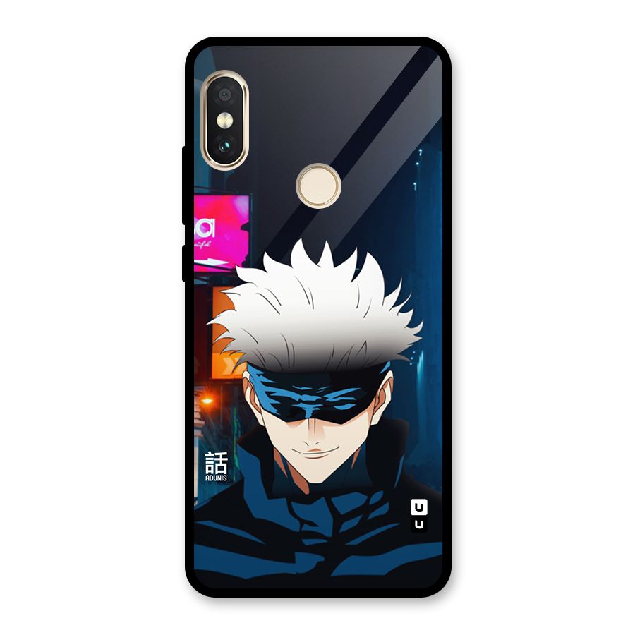 Gojo Smiles Glass Back Case for Redmi Note 5 Pro