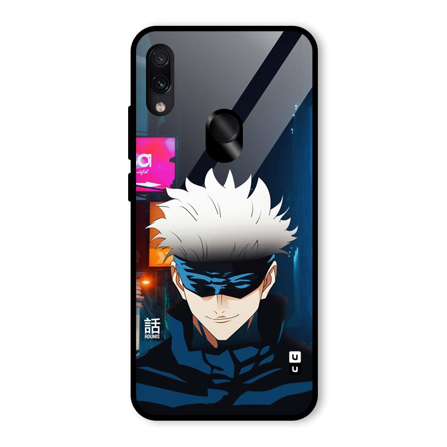 Gojo Smiles Glass Back Case for Redmi Note 7 Pro