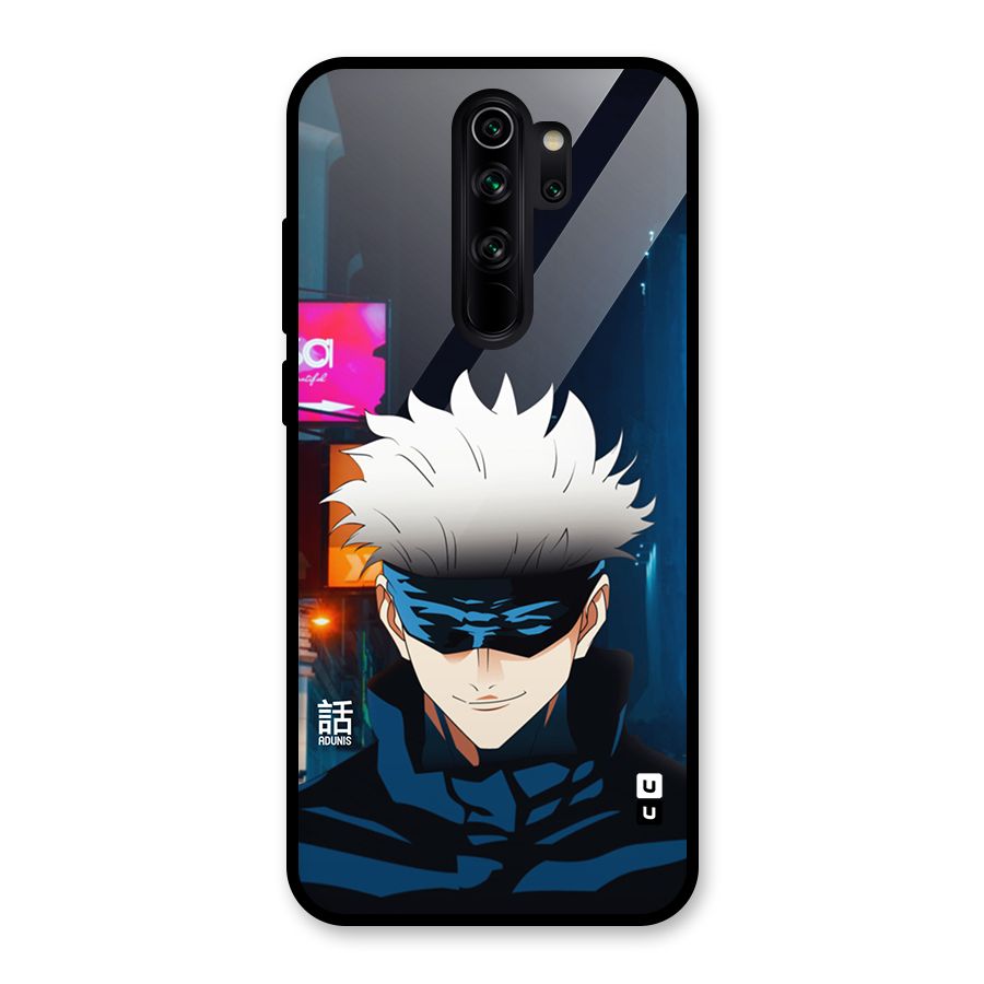 Gojo Smiles Glass Back Case for Redmi Note 8 Pro