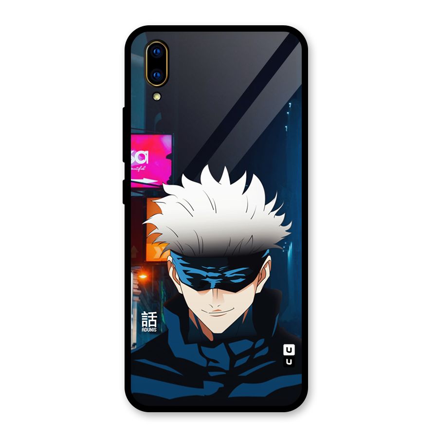 Gojo Smiles Glass Back Case for Vivo V11 Pro
