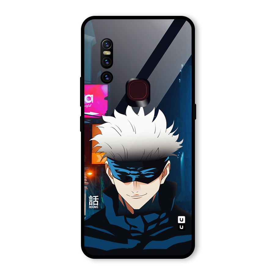 Gojo Smiles Glass Back Case for Vivo V15