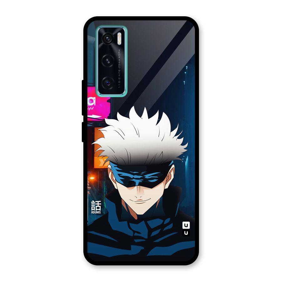 Gojo Smiles Glass Back Case for Vivo V20 SE