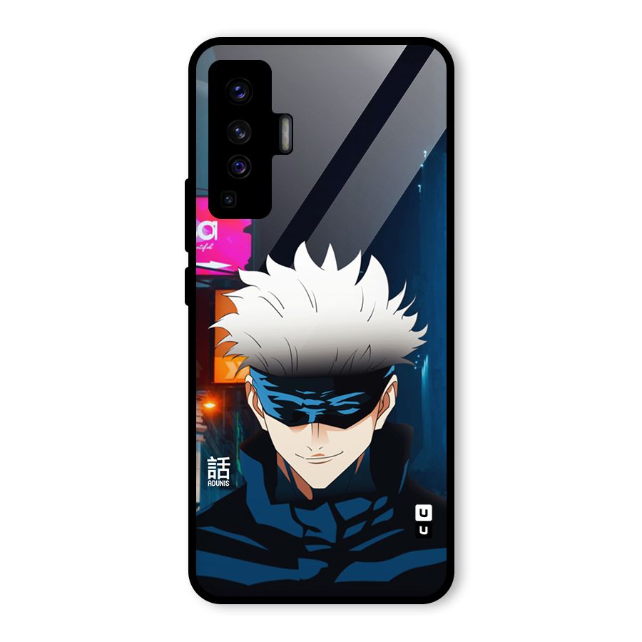 Gojo Smiles Glass Back Case for Vivo X50