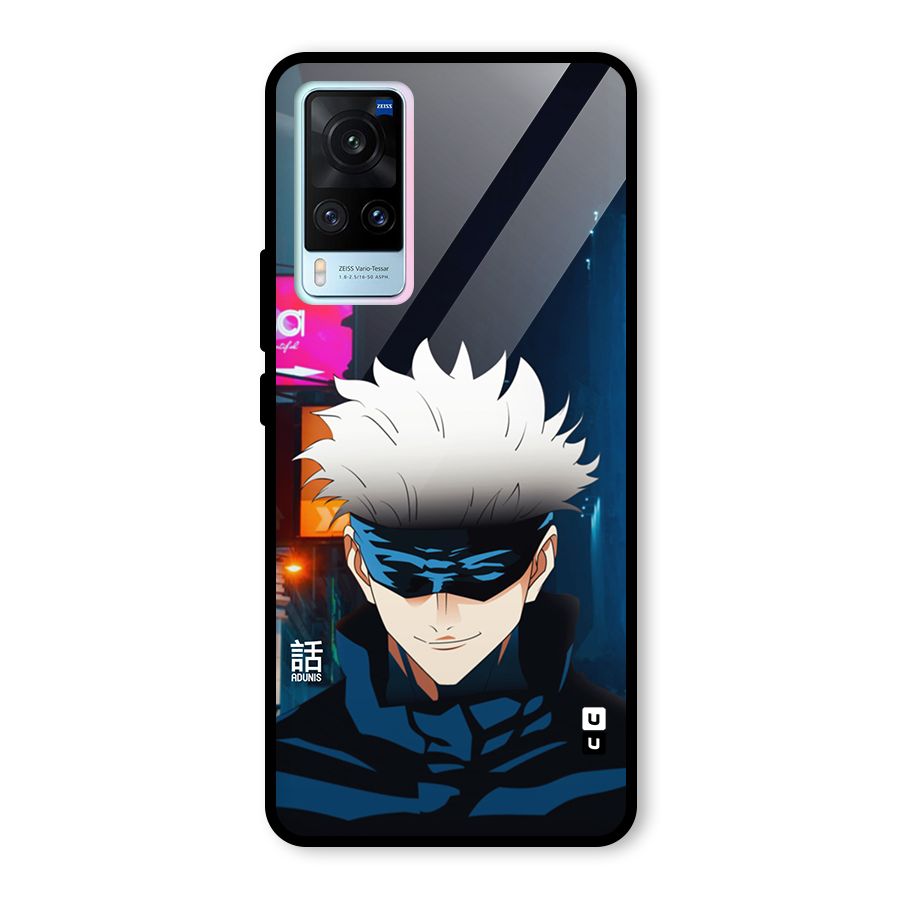 Gojo Smiles Glass Back Case for Vivo X60