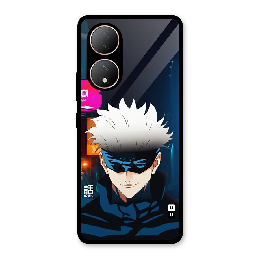 Gojo Smiles Glass Back Case for Vivo Y100