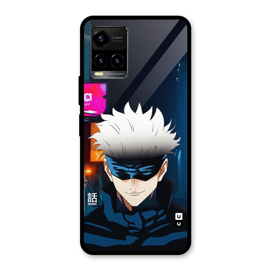 Gojo Smiles Glass Back Case for Vivo Y21T