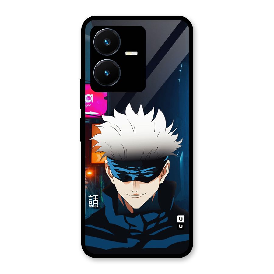 Gojo Smiles Glass Back Case for Vivo Y22