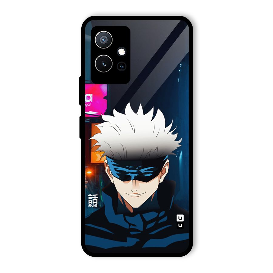 Gojo Smiles Glass Back Case for Vivo Y75 5G
