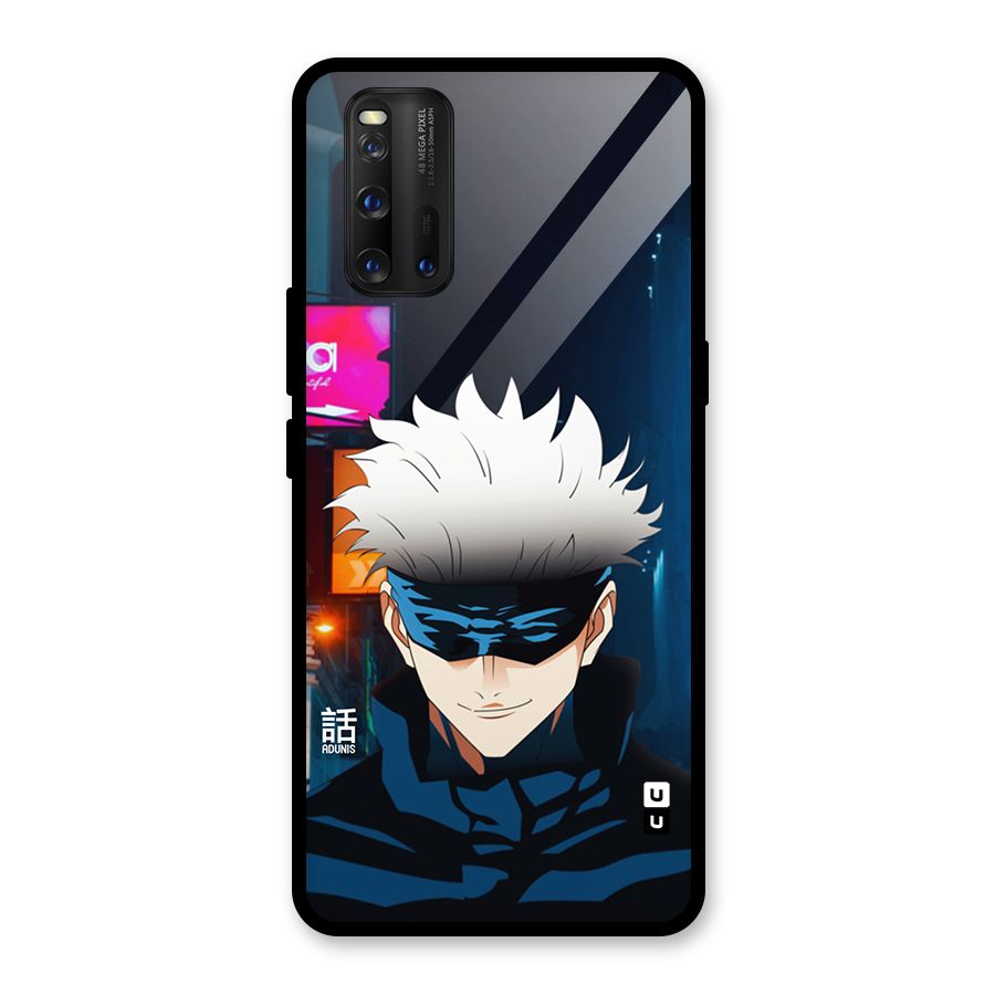 Gojo Smiles Glass Back Case for Vivo iQOO 3