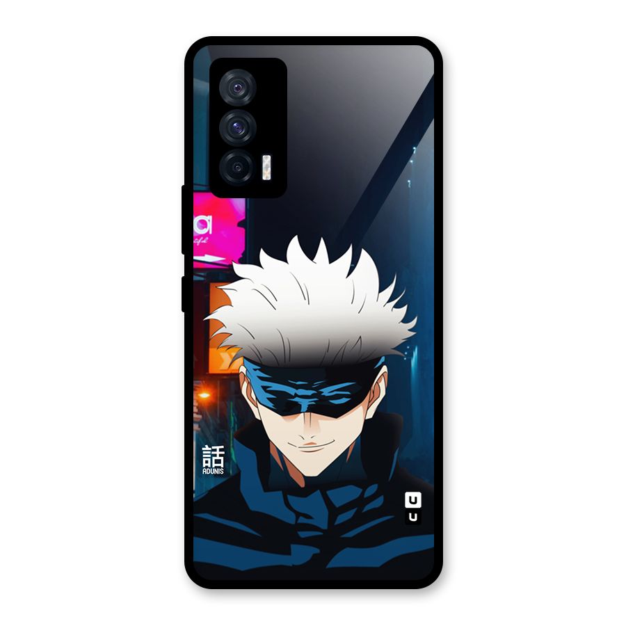 Gojo Smiles Glass Back Case for Vivo iQOO 7 5G