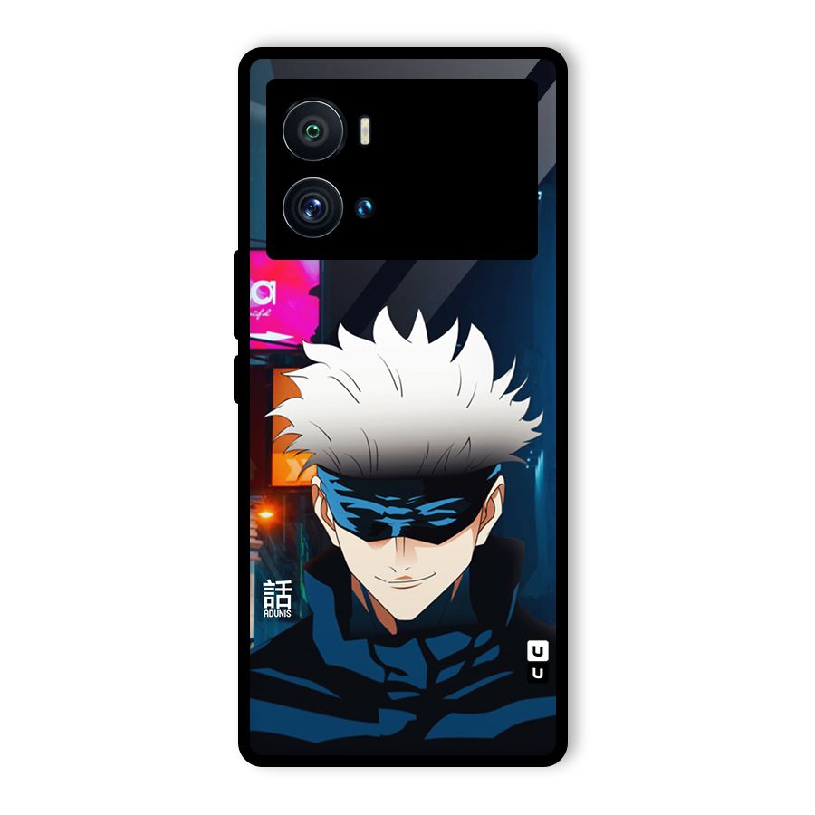 Gojo Smiles Glass Back Case for Vivo iQOO 9 Pro