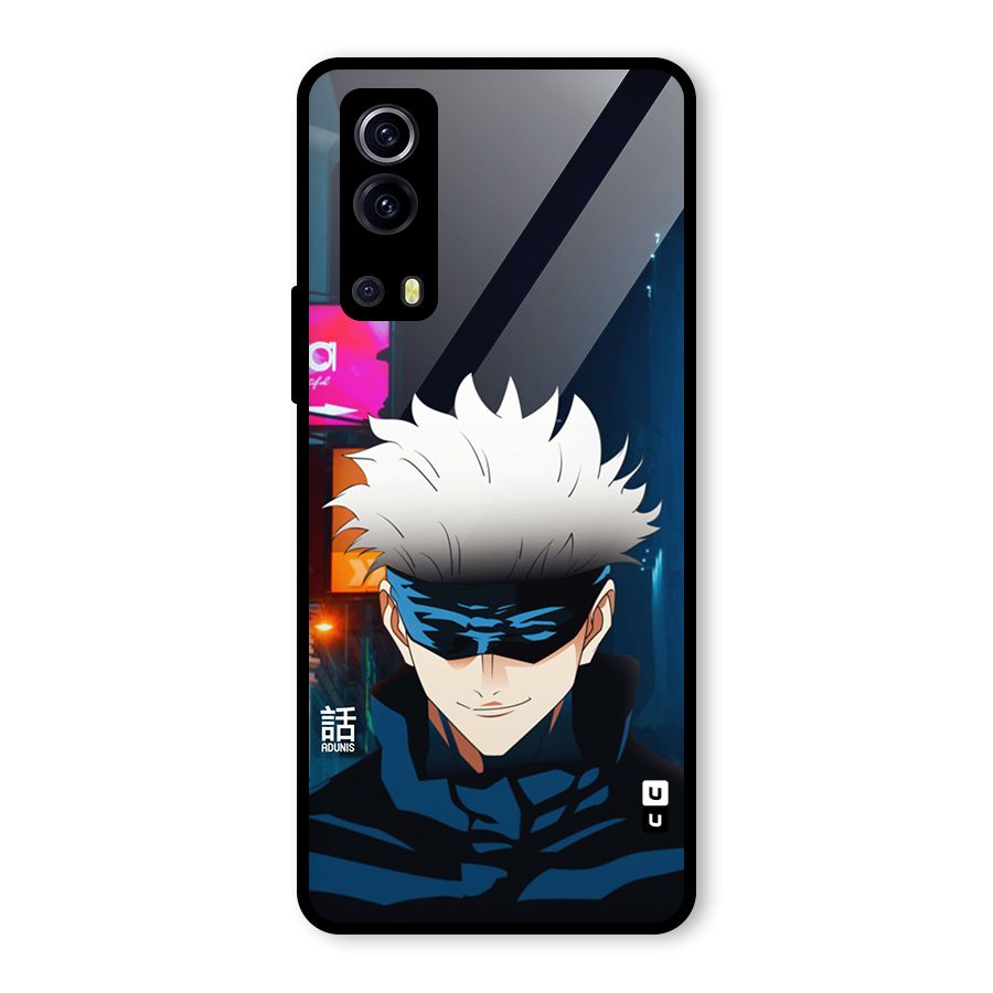 Gojo Smiles Glass Back Case for Vivo iQOO Z3