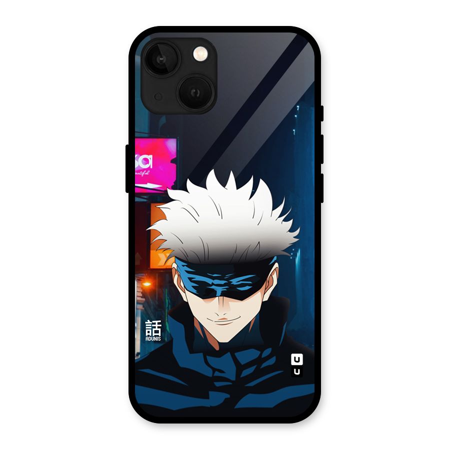 Gojo Smiles Glass Back Case for iPhone 13