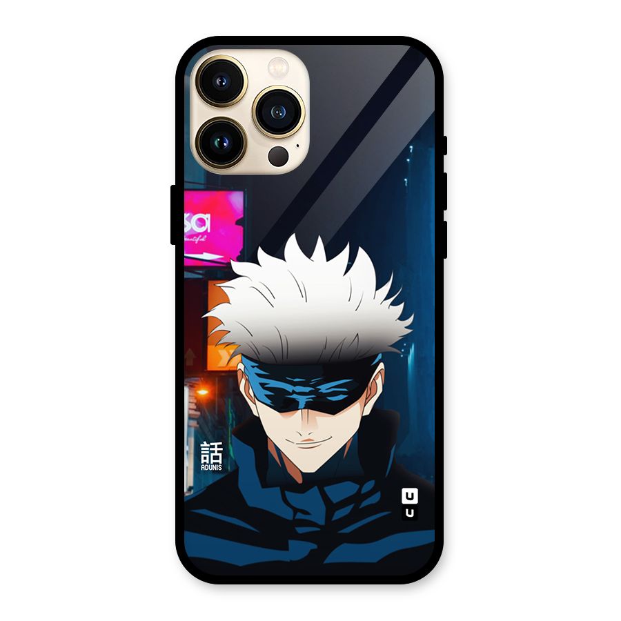 Gojo Smiles Glass Back Case for iPhone 13 Pro Max