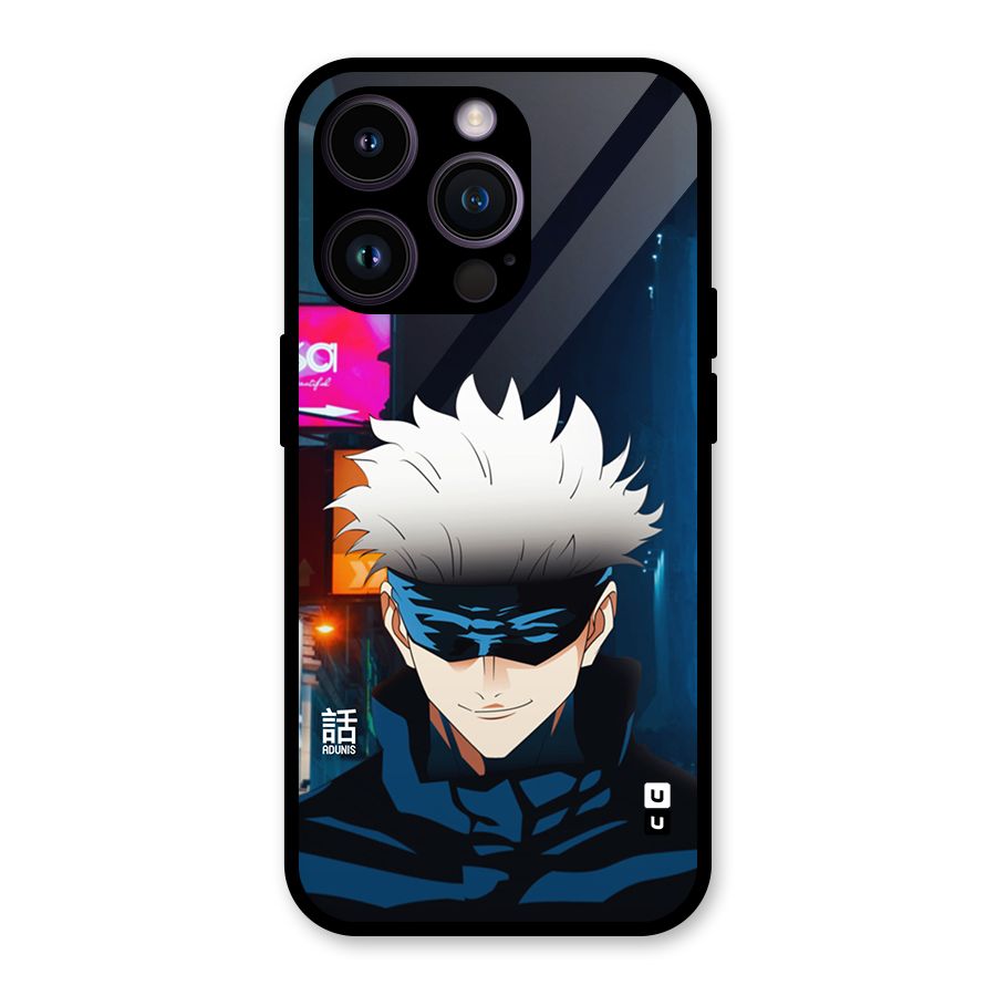 Gojo Smiles Glass Back Case for iPhone 14 Pro
