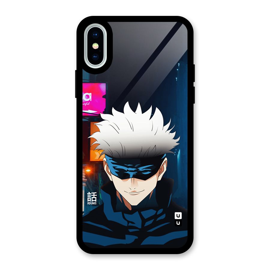 Gojo Smiles Glass Back Case for iPhone XS