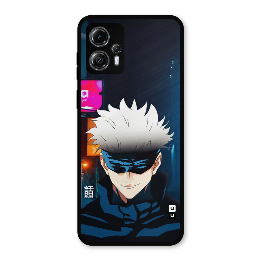 Gojo Smiles Metal Back Case for Moto G13
