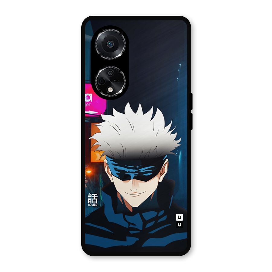 Gojo Smiles Metal Back Case for Oppo F23