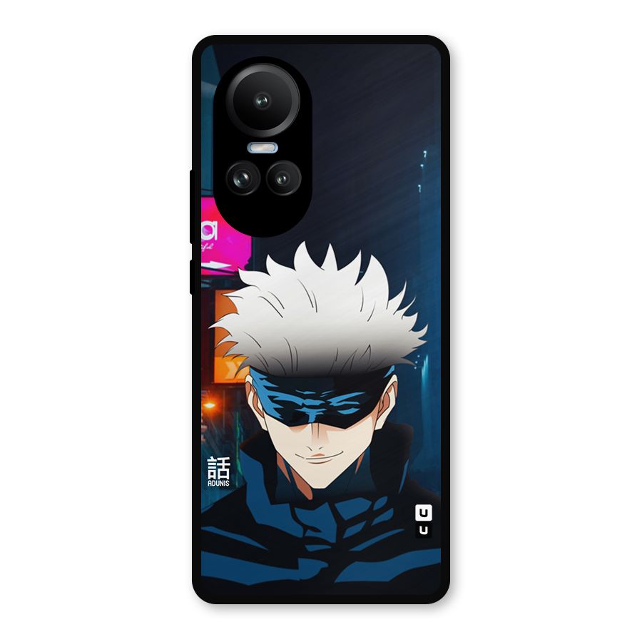 Gojo Smiles Metal Back Case for Oppo Reno10 Pro