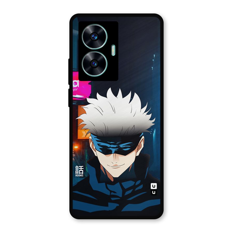 Gojo Smiles Metal Back Case for Realme Narzo N55