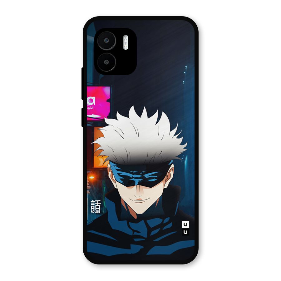Gojo Smiles Metal Back Case for Redmi A2
