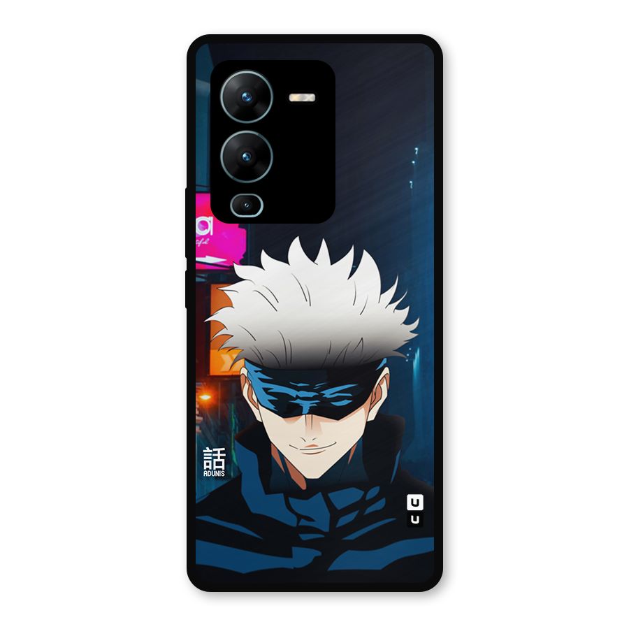 Gojo Smiles Metal Back Case for Vivo V25 Pro