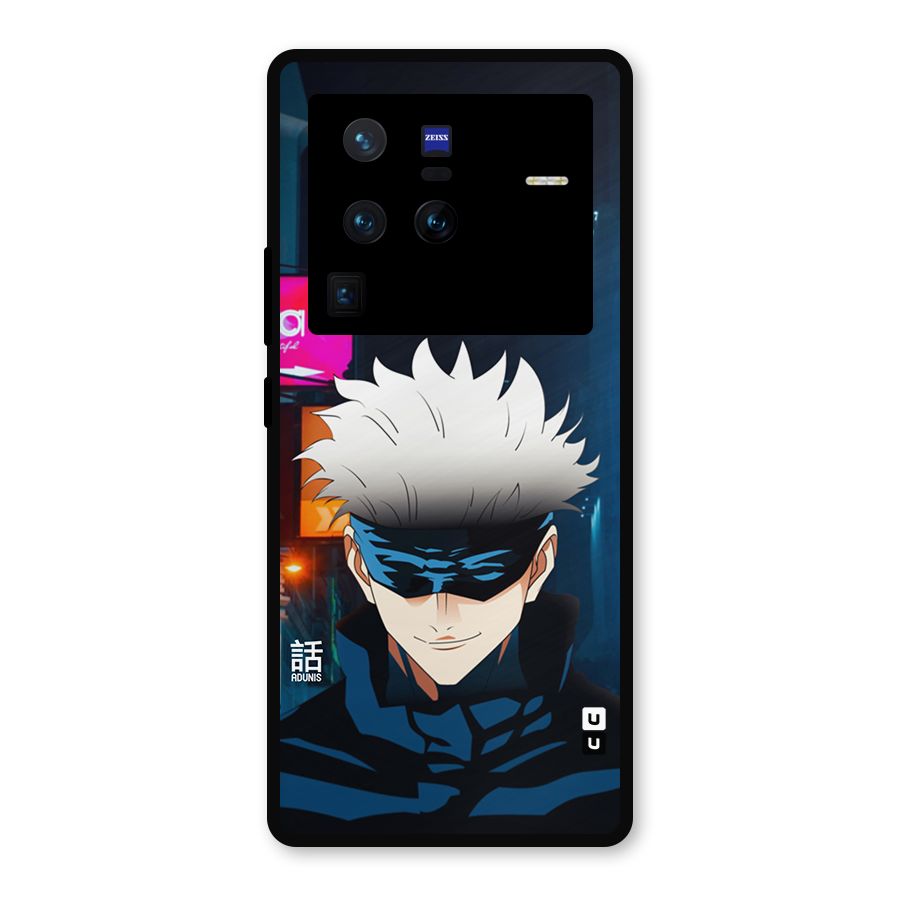 Gojo Smiles Metal Back Case for Vivo X80 Pro
