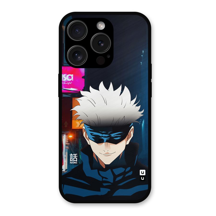 Gojo Smiles Metal Back Case for iPhone 15 Pro
