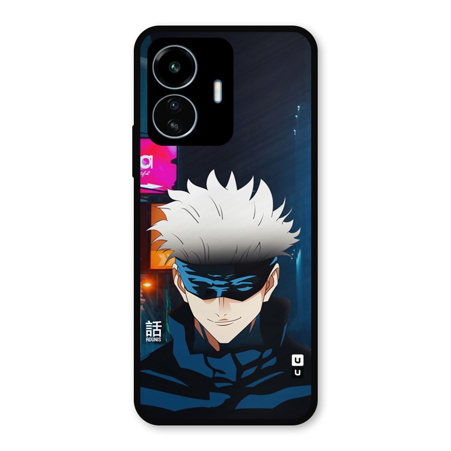 Gojo Smiles Metal Back Case for vivo iQOO Z6 Lite 5G