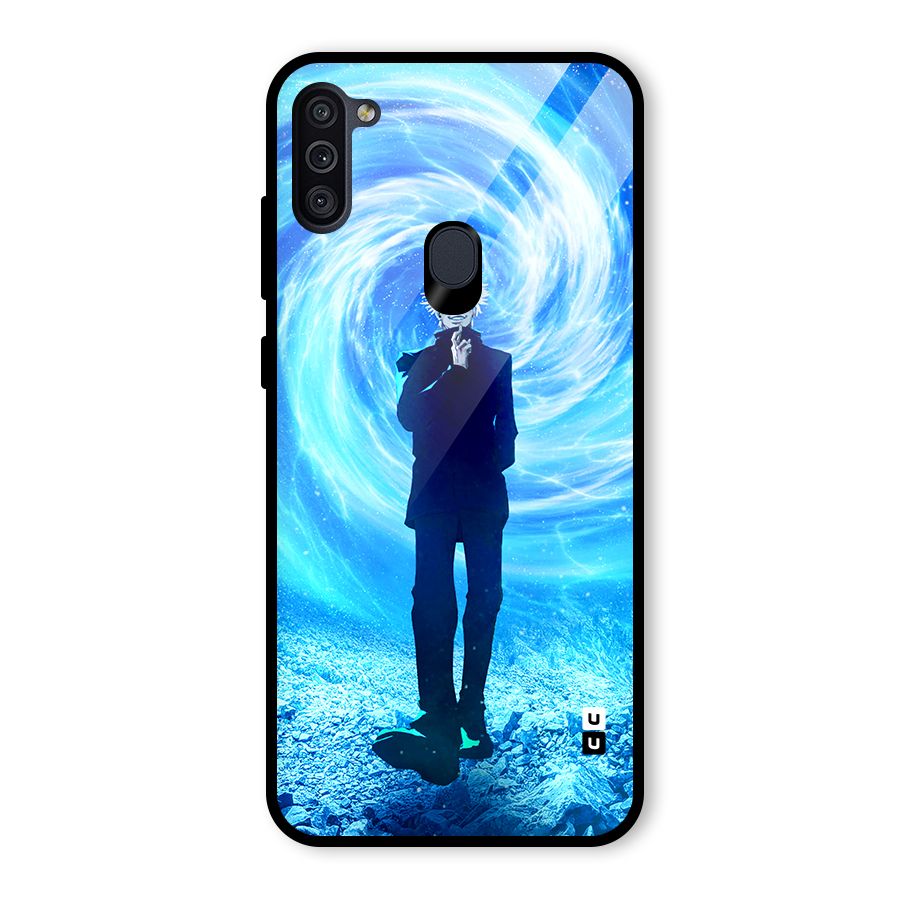 Gojo Swag Glass Back Case for Galaxy M11