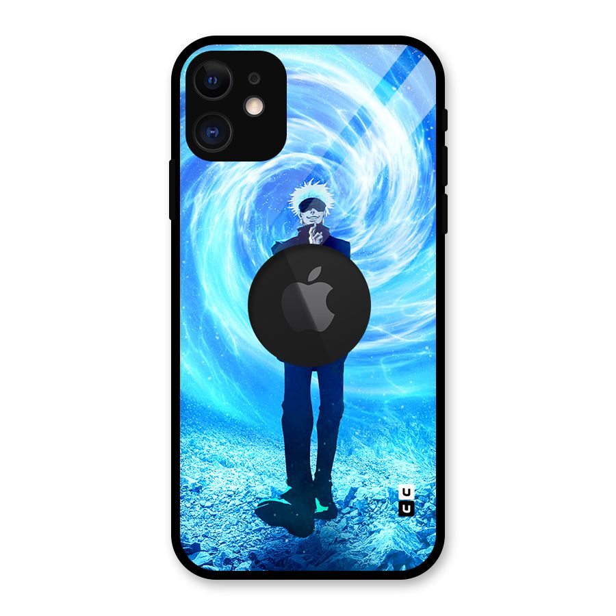 Gojo Swag Glass Back Case for iPhone 11 Logo Cut